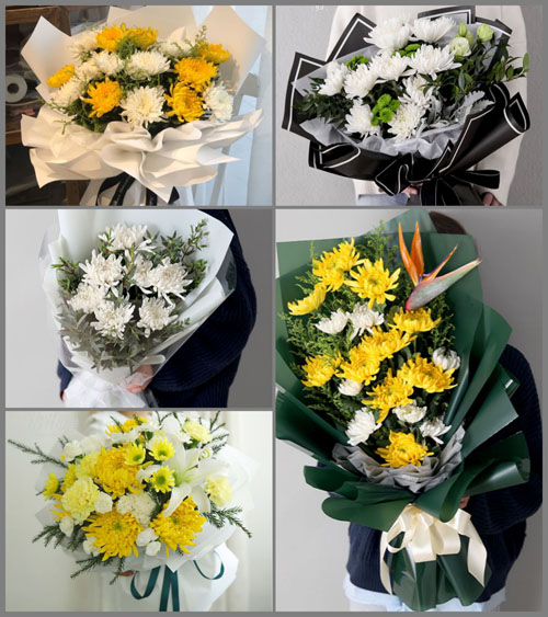 河北石家庄藁城区梅花镇白事花束代送